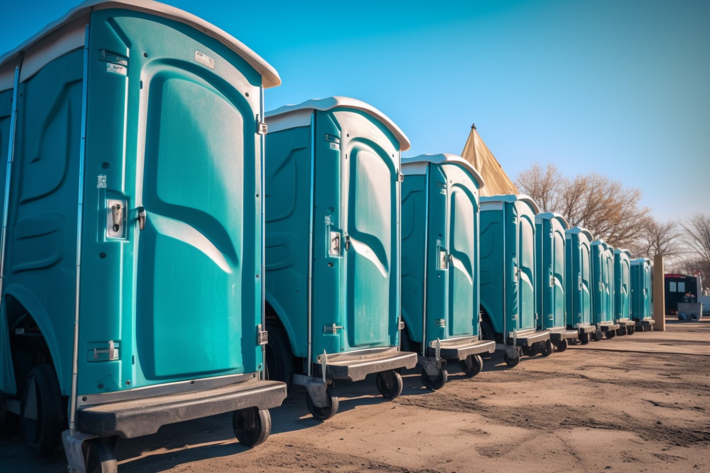 Towable Porta Potty Portable Sanitation on the Go Hackney Renters